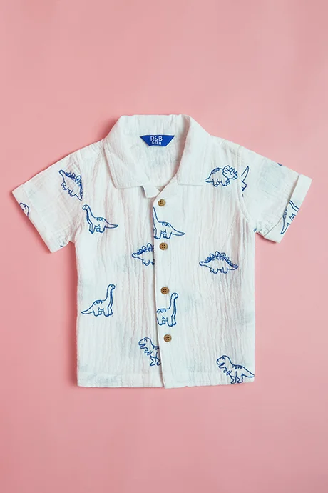 R&B Printed Shirt and Shorts Set