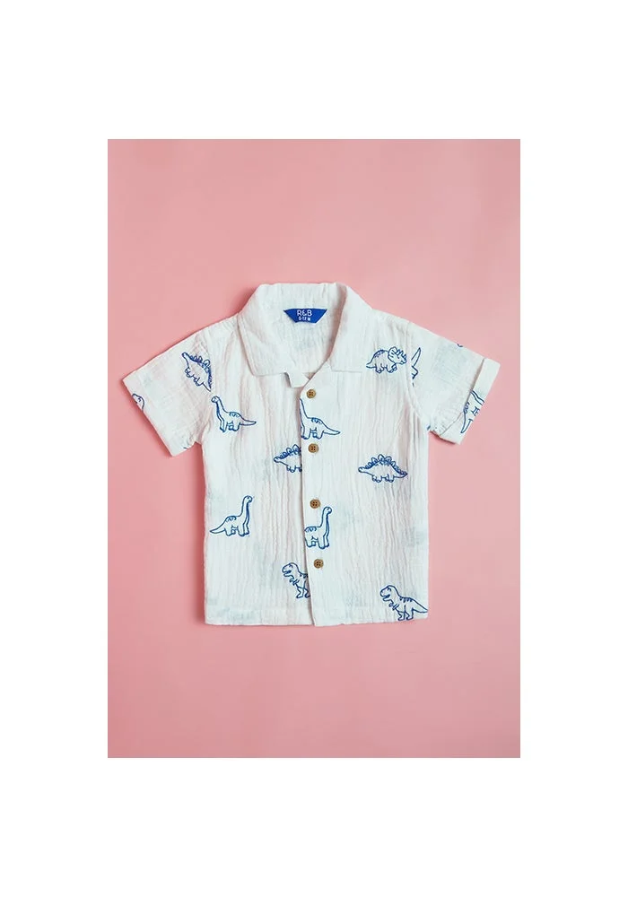R&b Printed Shirt and Shorts Set
