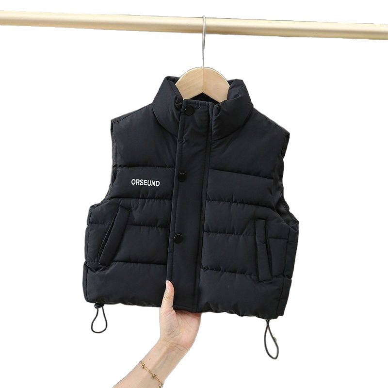 Kids Cotton Vest Zip-Up Warm - Image 5