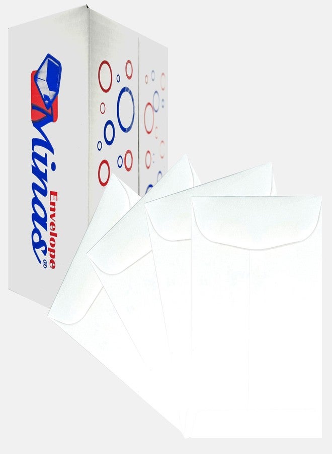 Minas Envelope 150 Minas Envelope Catalog Envelopes, 5 1/2" x 7 1/2", Open End, 24lb White Paper, Gum Flap, 150 Count - Image 1