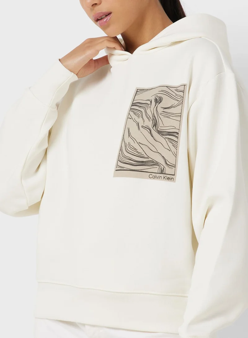 CALVIN KLEIN Printed Knitted Hoodie