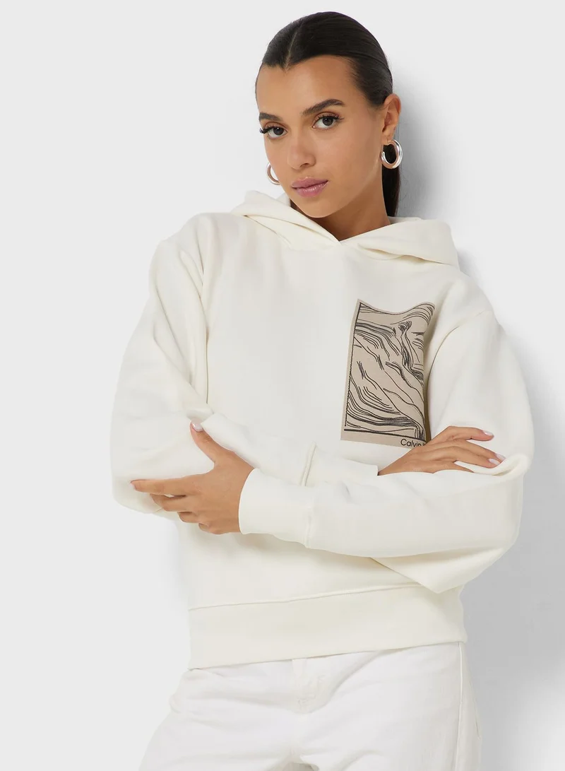 CALVIN KLEIN Printed Knitted Hoodie