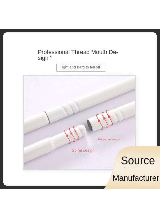 Bluejw Baking Paint Telescopic Bracket Student Shading Bed Curtain Mosquito Net Rod High Load-bearing Thickened Dormitory Upper And Lower Balls Universal Shelf - Image 3