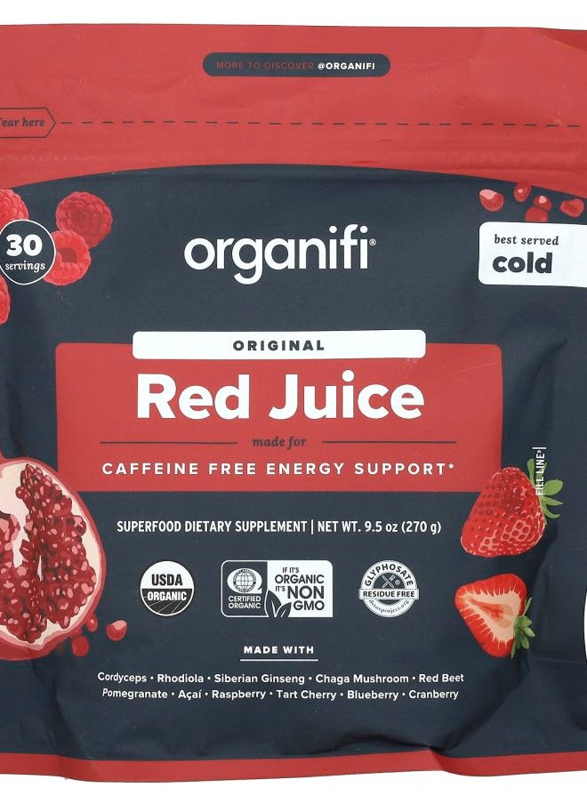Organifi Original Red Juice Caffeine Free 9.5 oz (270 g) 