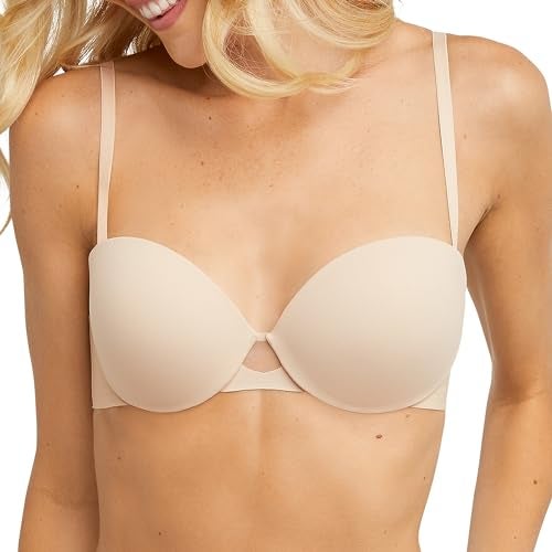 Maidenform Womens Dreamwire Multi-Way Underwire Bra, Strapless 6-Way Convertible Bra, Almond, 36B US - Image 2