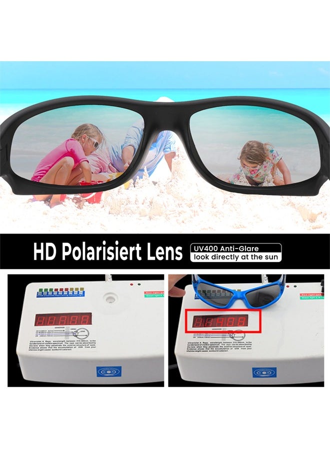 AZorb Kids Sunglasses for Boys Girls Polarized Sports Childrens Cycling Soft Silicone Frame Sun Glasses for Kids Age 3-14 UV Protection Sunglasses  - Image 2