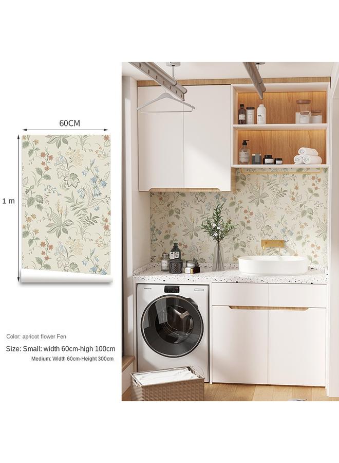 Bluejw Vintage Wallpaper Room Decoration Self-adhesive Wallpaper Home Entry Shoe Cabinet Wardrobe Door Sticker Color Change Moving Door Sliding Door Sticker - Image 1