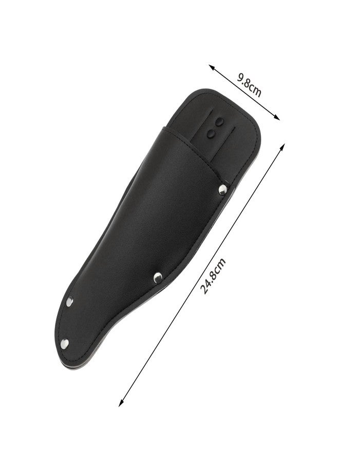 ECSiNG Garden Pruner Sheath PU Leather Protective Cover Scabbard for Gardening Tools Plier Scissors Black - Image 4