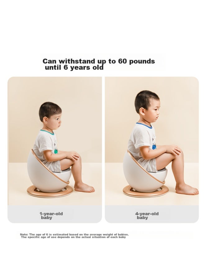 Yeehoo Children's Potty Training Seat, Baby Toilet, Infant And Toddler Potty, Toilet Training, Space Capsule Toilet - Gold - Image 5