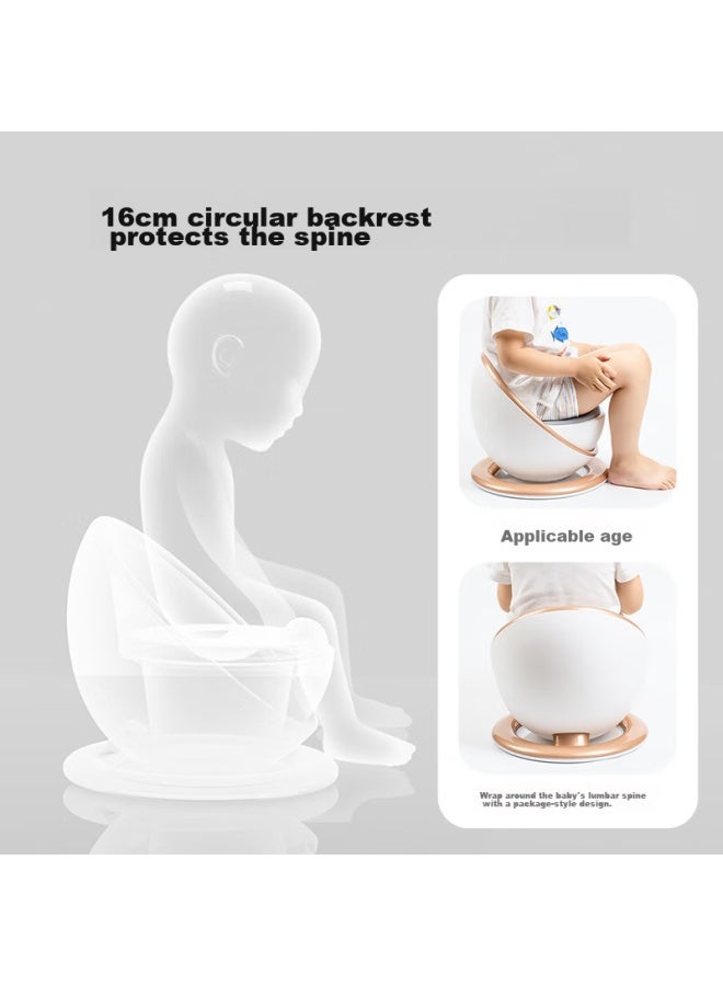 Yeehoo Children's Potty Training Seat, Baby Toilet, Infant And Toddler Potty, Toilet Training, Space Capsule Toilet - Gold - Image 3