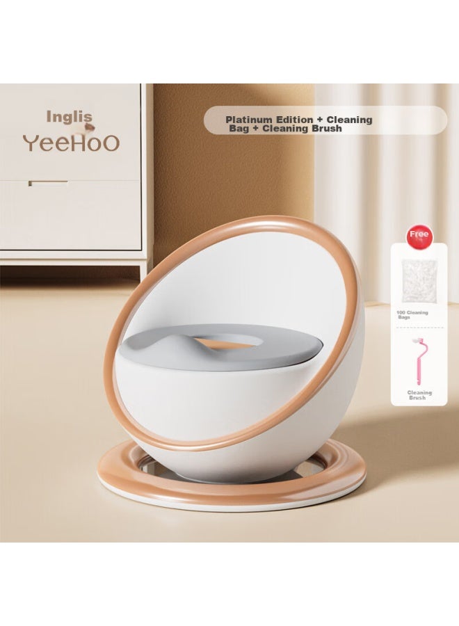 Yeehoo Children's Potty Training Seat, Baby Toilet, Infant And Toddler Potty, Toilet Training, Space Capsule Toilet - Gold - Image 1