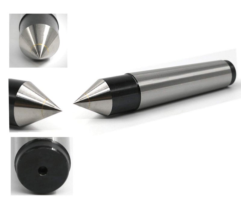 Lethend MT2 Morse Taper Lathes Dead Center,60 Degree Point Live Center Milling Lathes Tool, Hard Alloy Material - Image 2