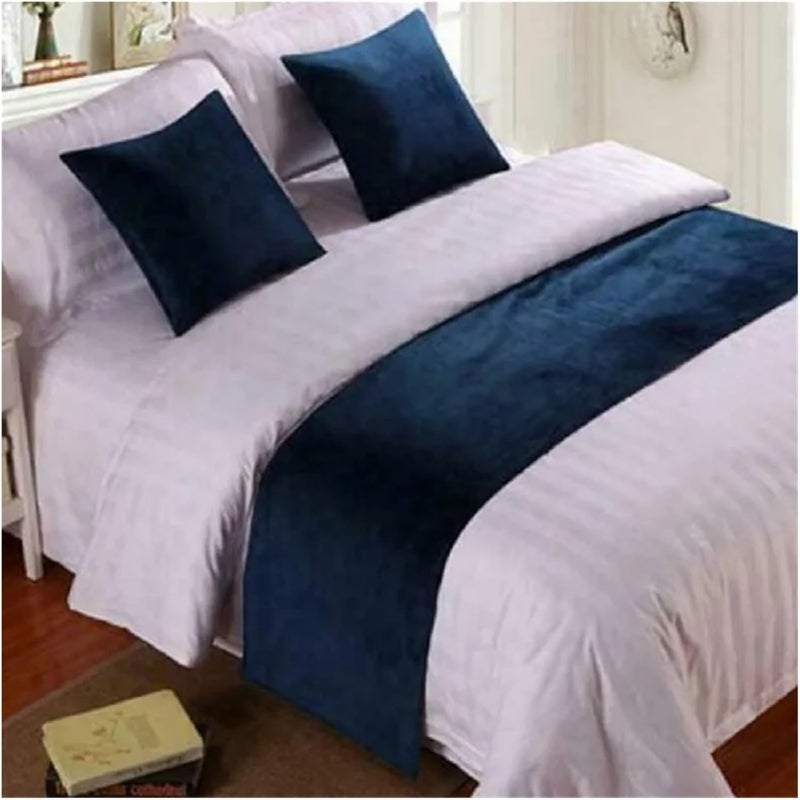 Bed Runner Throw Home Hotel Decoration Bed Flag Wedding Bedroom Bed Tail Towel Pillowcase,21-50x260cm Bed Runner - Image 1