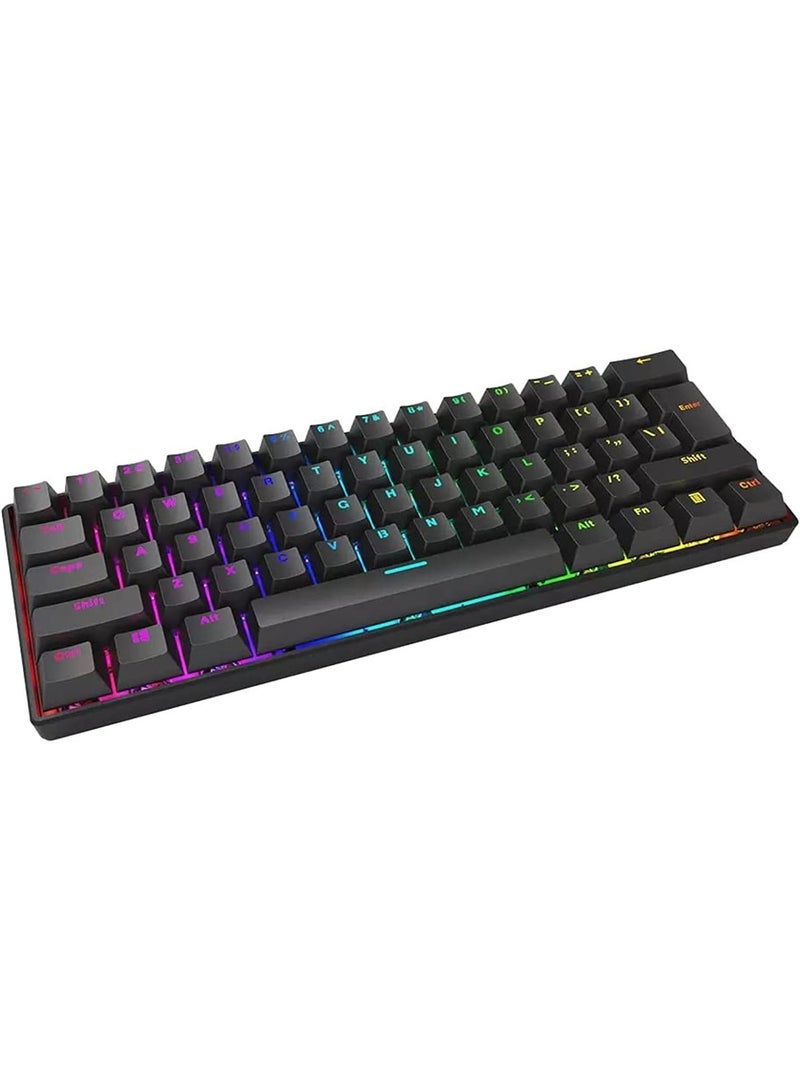 XTRIKE ME GK-985P EN Wired Mechanical Gaming Keyboard - Black - Image 1