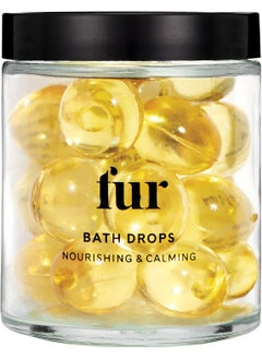 Fur Fur Bath Drops Fur Oil to Moisturize and Soothe Your Skin in a Natural Dissolvable Seaweed Capsule for a Relaxing Bath with Grapeseed Jojoba and Clary Sage Oil  18 Capsules 
