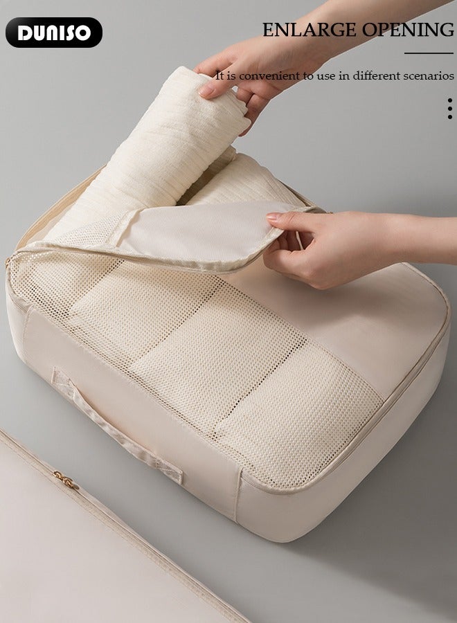 DUNISO 8 Piece Travel Organizer Bags for Luggage, Waterproof and Durable Travel Bags,  Packing Cubes for Travel,  Compression Cubes for Suitcases, Travel Bags  for Clothes, Toiletries, Clothing, Underwear - Image 2