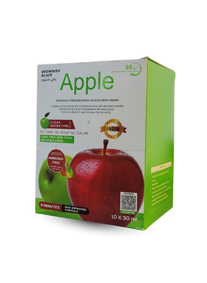 Apple Ammonia Free Hair Cream (Brownish Black)