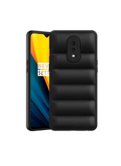 Plus Puffer Case Camera Protection Soft Back Cover for OnePlus 7 - Black