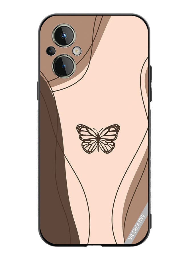 VR CREATIVE Protective Case Cover For OnePlus Nord N20 5G Butterfly Design Multicolour - Image 1