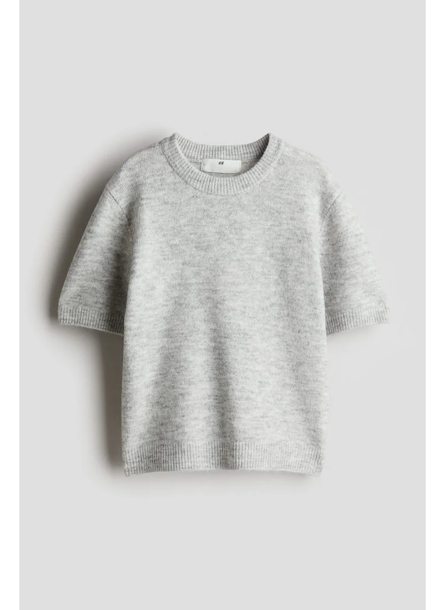 H&M Brushed Fine-Knit Top
