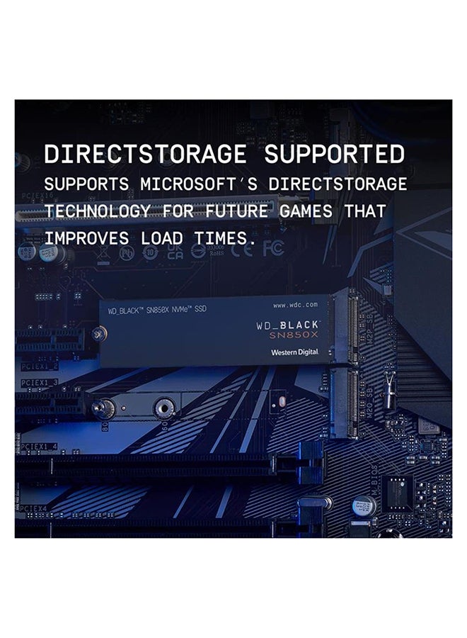 WD 2 TB BLACK SN850X NVMe PCIe 4.0 Gaming Internal SSD, Up to 7300 MB/s Sequential Read & 6600 MB/s Write Speeds, M.2 2280, 1.75 Million Hours MTTF, 12000TB Endurance | WDS200T2X0E 2 TB - Image 3