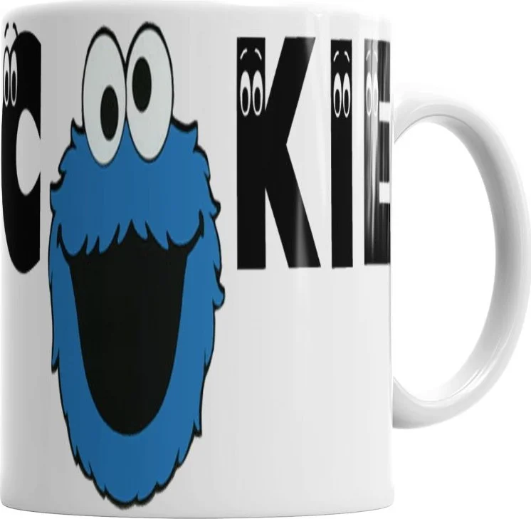 Baskı Dükkanı Print Shop Cookie Monster 01 Mug Porcelain