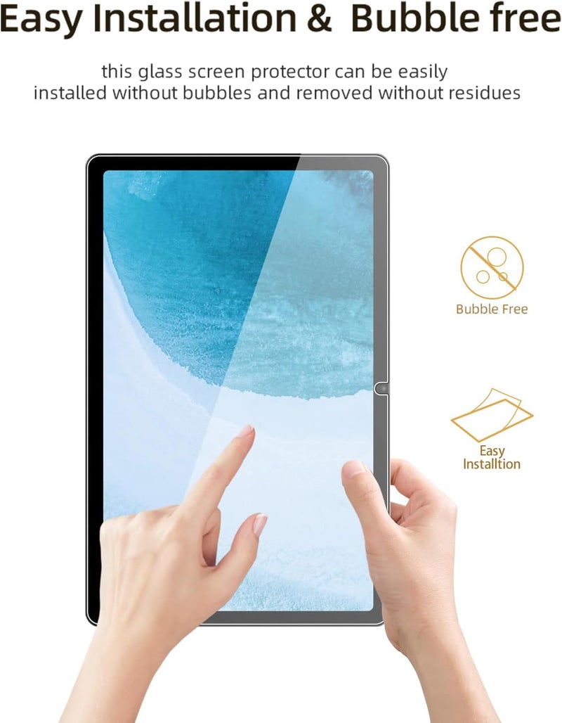 تي دبليو إي جي جي أو أن واقي شاشة لجهاز Honor Pad X9a، واقي شاشة زجاجي مقوى لجهاز Honor Pad X9a مقاس 11.5 بوصة شفاف - Image 3
