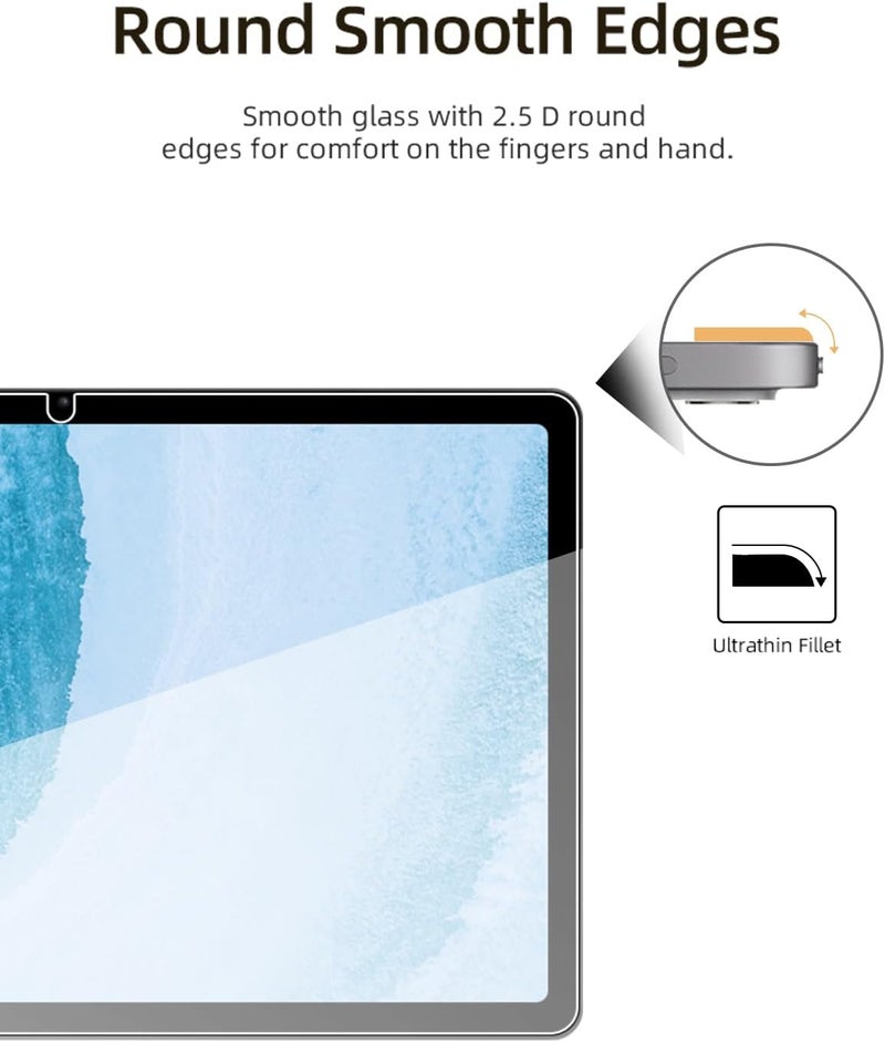 تي دبليو إي جي جي أو أن واقي شاشة لجهاز Honor Pad X9a، واقي شاشة زجاجي مقوى لجهاز Honor Pad X9a مقاس 11.5 بوصة شفاف - Image 5