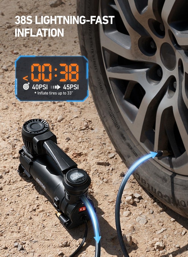 AstroAI T4 Heavy Duty Truck Tire Inflator, 120PSI Air Compressor - Image 3