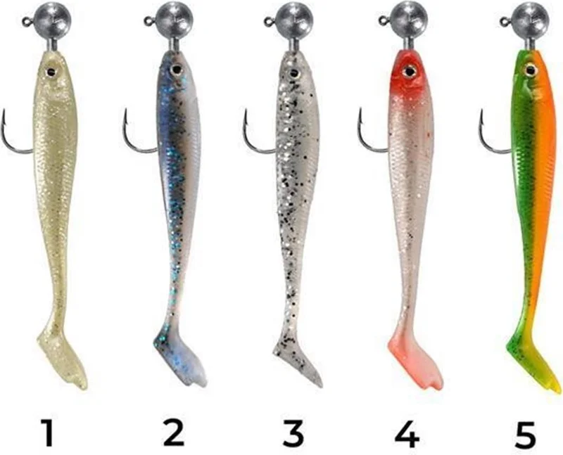 Ryuji Panic Shad 9 cm Silicone Fish Bait with Jighead 7 gr