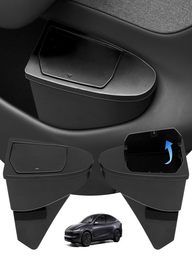 Abystar Door Built-in Hidden Storage Organizer for Tesla Model y Juniper 2026, Front‑Seat Car Garbage Bin with Push‑Open Lid, Premium Waterproof ABS Door Organizer Insert Accessories - Image 1