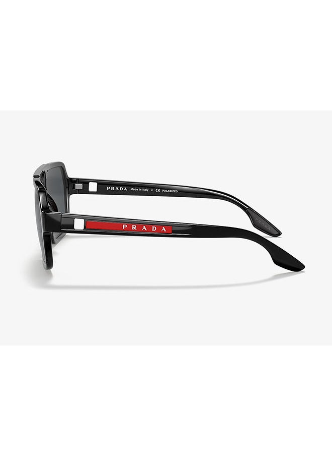 Prada Linea Rossa - Men's Rectangular Shape Sunglasses - SPS01X 1AB-02G 59 - Lens Size: 59 Mm - Image 1