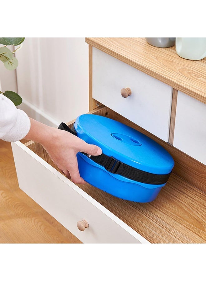 ECVV كرسي قابل للطي قابل للتعديل من البلاستيك خفيف الوزن ومضغوط ومقعد قابل للسحب للتخييم والنزهات والصيد والمشي والسفر - Image 5