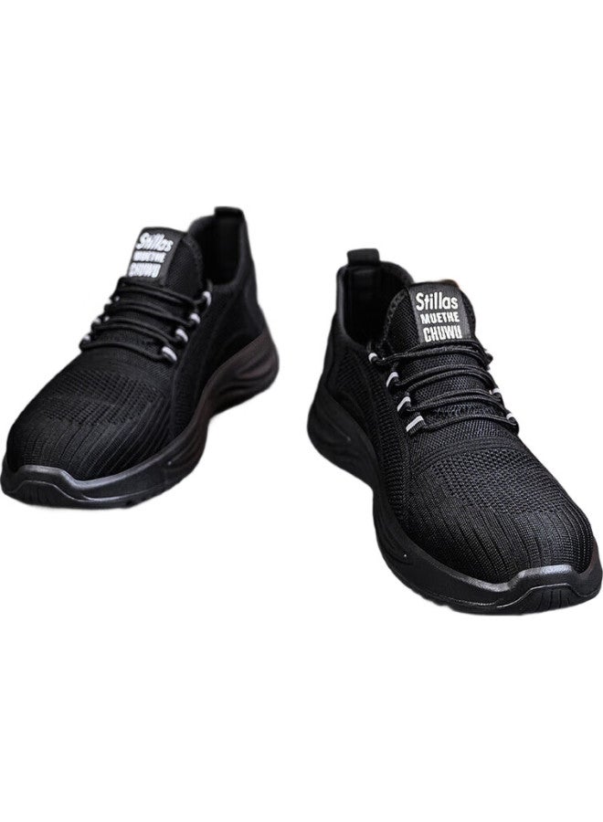 Old housekeeper Old Steward Labor Protection Shoes Men Summer Breathable Solid Wear-Resistant Steel Toe Anti-Smashing Anti-Piercing Safety Work Shoes 360 42 - Image 1