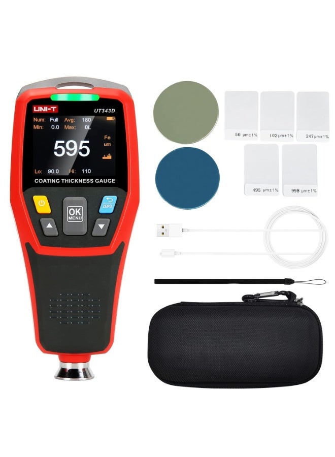 UT343D Coating Thickness Gauge with PC Connectivity