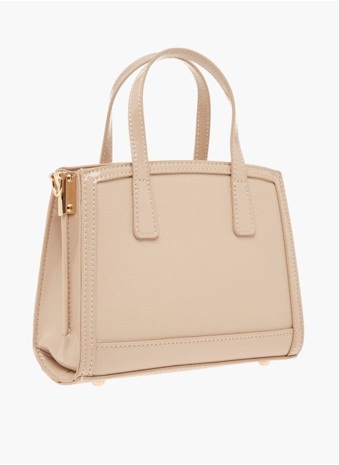 Flora Bella By Shoexpress - Women Monogram Tote Bag with Zip Closure - Image 1