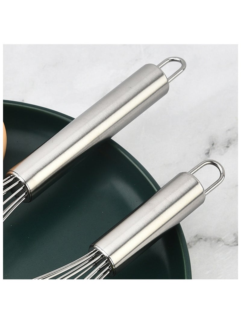 Stainless Steel Whisk, Kitchen Egg Beater Tool for Blending, Whisking, Beating and Stirring, Set of 3 (8 Inch+10 Inch+12 Inch) - Image 2