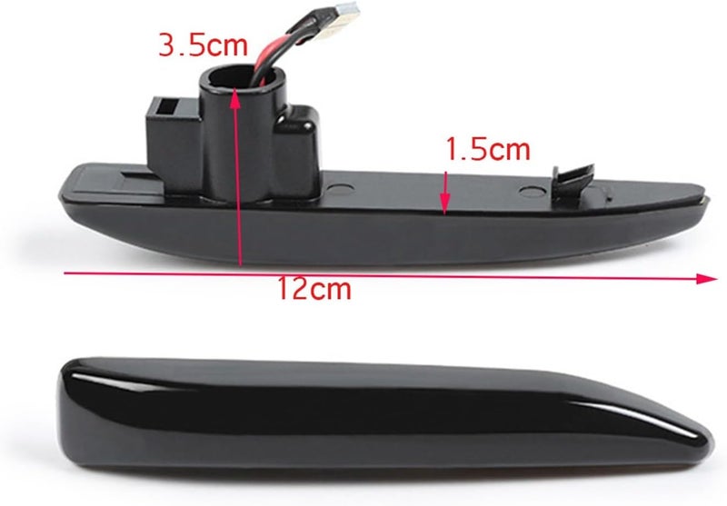 QASULER 2pcs Side Marker Indicator Light for BMW - Image 2