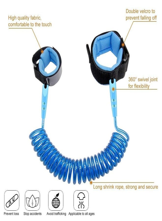 STARLIX 2.5m Baby Anti-Lost Strap - Child Safety Wristband, Toddler Harness, Kids Leash, Adjustable Walking Hand Strap, 360° Rotatable, Blue, Prevents Wandering, Safe for Outdoors, Parks, Travel - Image 5