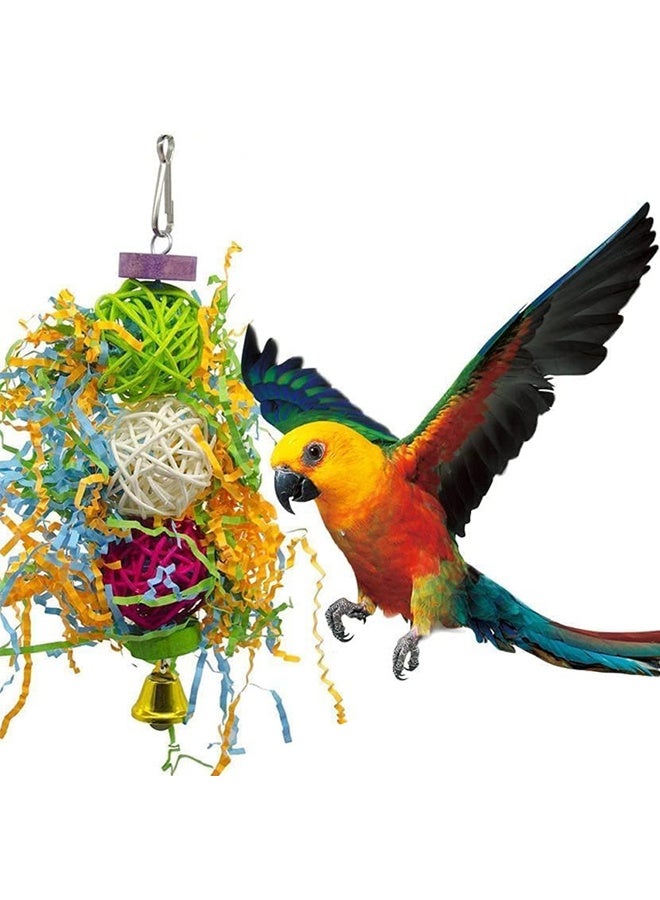 GUSGU 3 Pack Bird Shredder Toys Small Parrot Chewing Toys Parrot Cage Foraging Hanging Toy for Small Bird Parakeets Parrotlets Lovebirds Cockatiels - Image 5