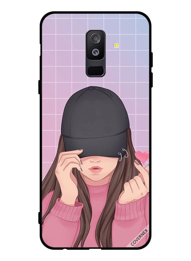 Covernex Protective Case Cover For Samsung Galaxy A6 Plus (2018) Snap Love Cap Girl - Image 1