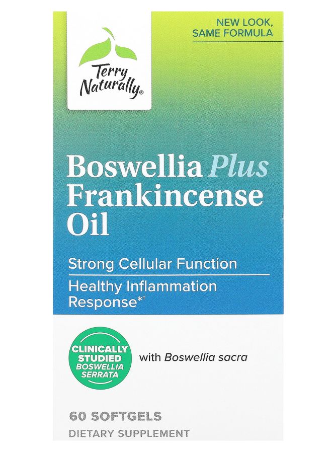 Terry Naturally زيت البوسويليا بلس مع زيت اللبان 60 كبسولة لينة