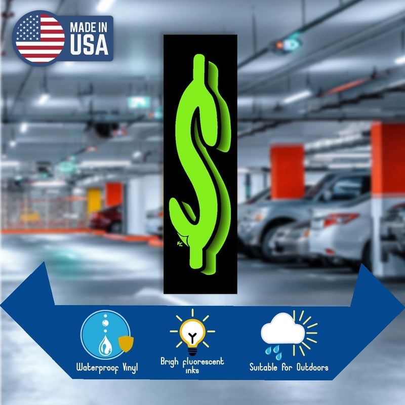 Versa-Tags 11 Dozen Green & Black Windshield Pricing Stickers - 7.5 Inch Numbers for Car Dealers - Image 4