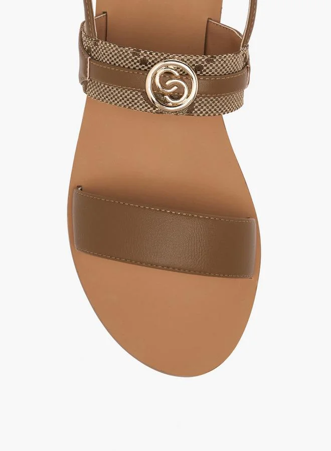 Celeste BROWN Women Printed Buckle Closure Sandals for Women | Best Price UAE