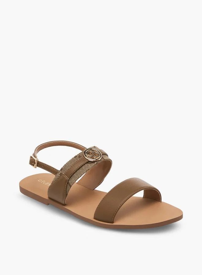 سيليست Women Printed Buckle Closure Sandals