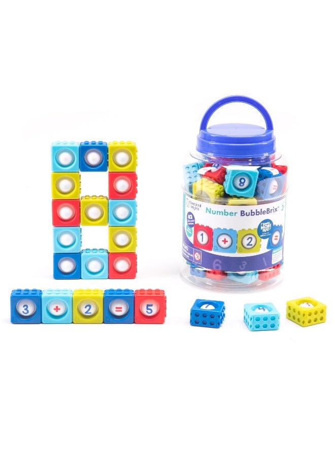 Learning Resources Number Bubblebrix (20-Piece Set, Interlocking Blocks, Ages 3+) - Image 1