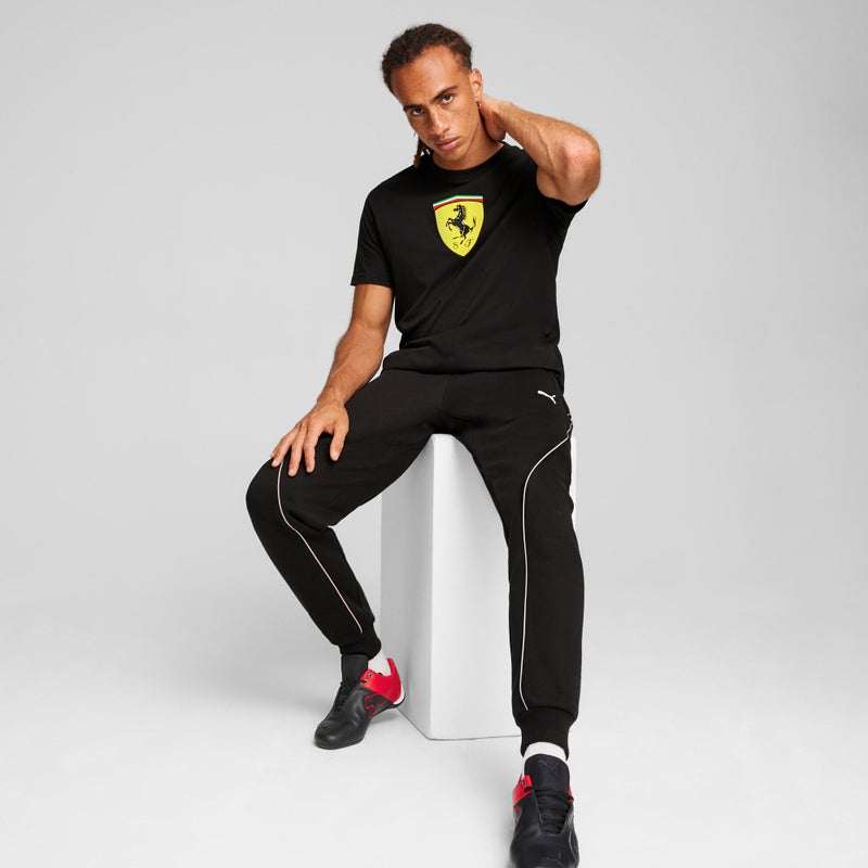 PUMA Scuderia Ferrari Race Mens Black T-shirt - Image 3