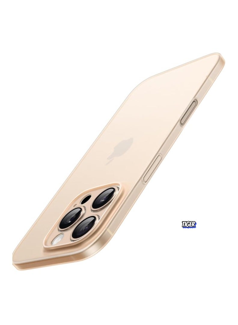 TIGER Ultra-Slim 0.35mm Case for iPhone 16 Pro Max (6.9 Inch) – Lightweight Matte Finish, Full Camera Lens Protection, Minimalist Hard Cover, Shock Absorbing, Anti-Fingerprint – Desert Titanium Design, Perfect Fit for iPhone 16 Pro Max - Image 1