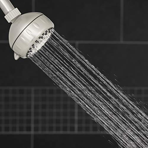 Waterpik Shower Head Power Spray 5-Mode with Massage Settings, DIY Easy Installation, 1.8 GPM, Brushed Nickel Finish, TRS-529E - Image 2