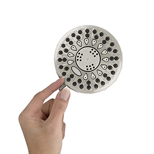 Waterpik Shower Head Power Spray 5-Mode with Massage Settings, DIY Easy Installation, 1.8 GPM, Brushed Nickel Finish, TRS-529E - Image 4